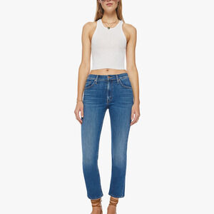 Mother 'The Mid' Blue Rise Rider Ankle Denim Jeans Size 23 - NWT